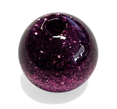 Feinglitzer-Perle 16mm - amethyst