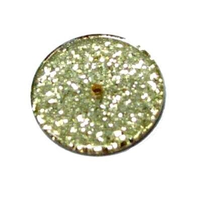 Polaris disc 16 mm – round – Fine glitter-gold