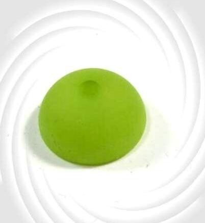 Polaris half bead 16x8 mm – apple green