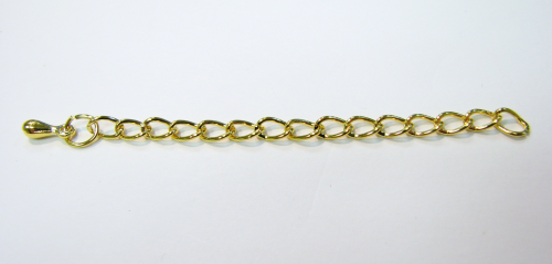 extender chain approx.5 cm with connecting eye and final drop – color: Gold