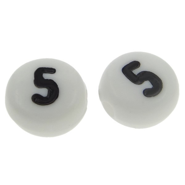 Number bead 5-7x4 mm – 1 pcs.