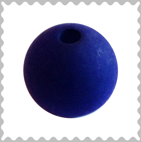 Polarisperle nachtblau 16 mm - Großloch