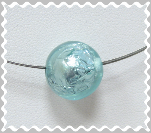Foil bead 14 mm – turquoise