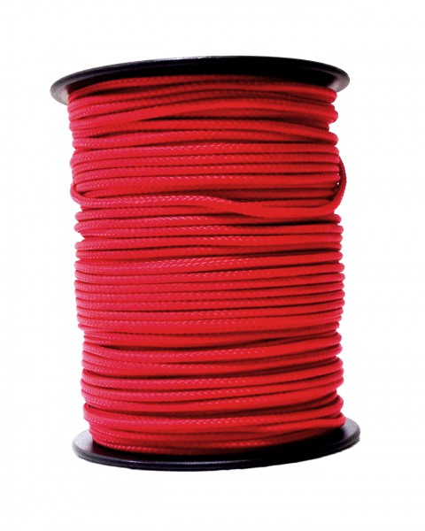 Sail rope – PP tape – 2 mm red – 1 meter