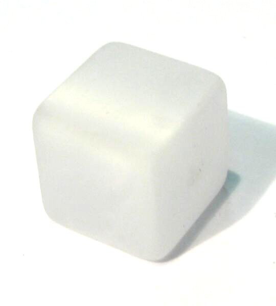 Polaris cube 6 mm white – small hole