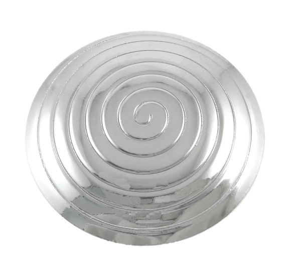 Anhänger -Spiralenoptik - Farbe: silber