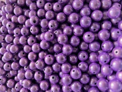 Miracle Beads lila - Perlen 10mm - 50 Gramm ca. 90 Stück
