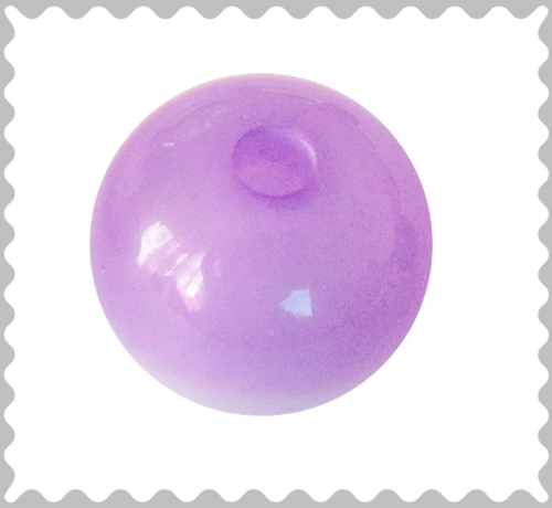 Polarisbead bright purple glossy 10 mm – Large hole