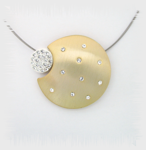 Creative pendant -Crystal plated silver plated with Swarovski crystals