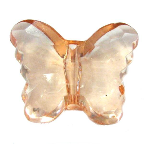 Schmetterling - orange/transparent