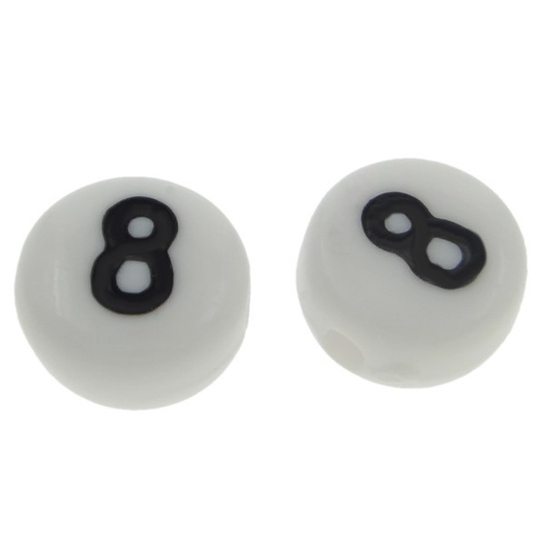 Number bead 8-7x4 mm – 1 pcs.