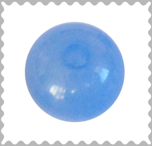 Polarisbead sky blue glossy 10 mm – large hole