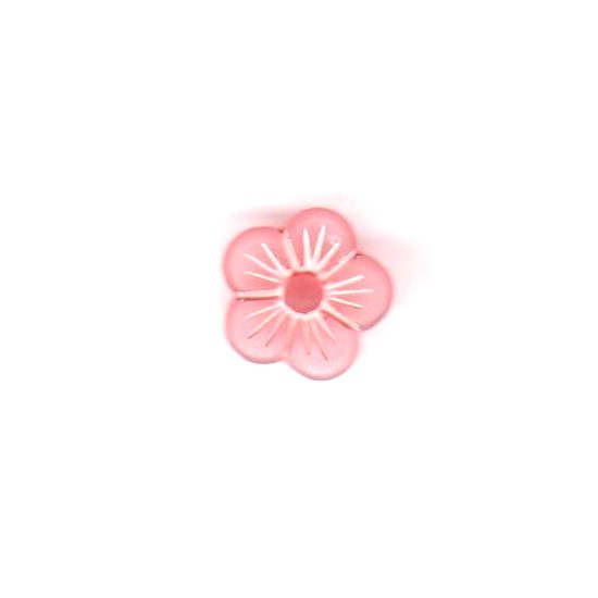 Button 12 mm – flower – pink