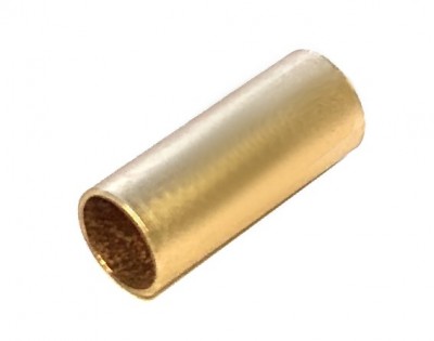Tube 12x5 mm – color: Gold matt – 1 pcs.