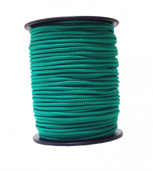 Sail rope – PP tape – 5 mm emerald – 1 meter