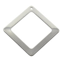 pendant element 39x39x1 mm – stainless steel