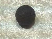 Lava round bead 20 mm – black – 1 pcs.