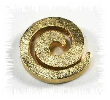 Creative pendant – snail- gilded