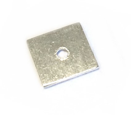 Spacer Quadrat 8x8mm - 925 Sterling-Silber