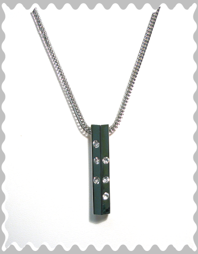 Stainless steel collier with pendant – length 50 cm