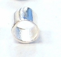 Schmelzperlen (Röhren 2mm) - 925er Silber - ca. 37 Stk. - 1 Gramm