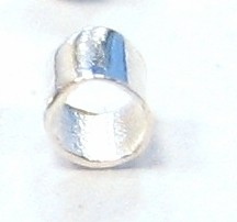 Melting beads (tubes 2 mm) – 925 sterling silver – approx. 37 pcs. — 1 grams