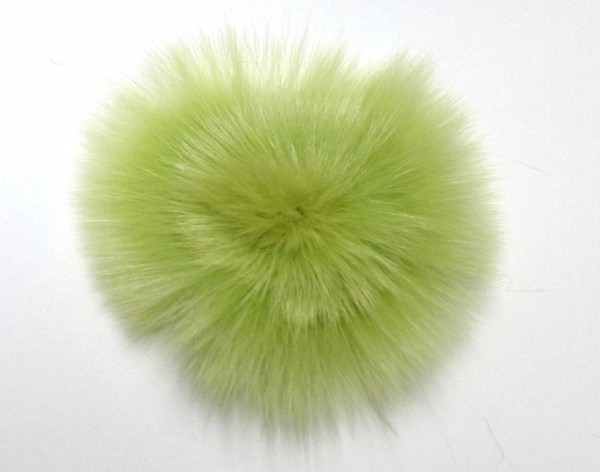 Fur cabochon approx. 65-85 mm – apple green