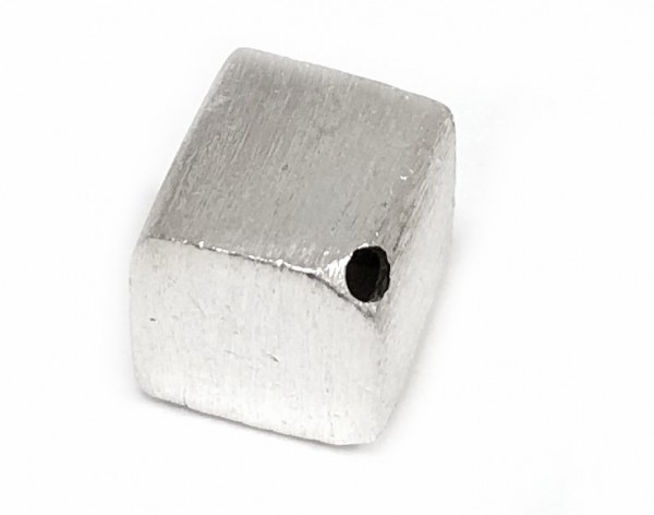 Würfel 10x10mm - Diagonal gebohrt - 925er Silber