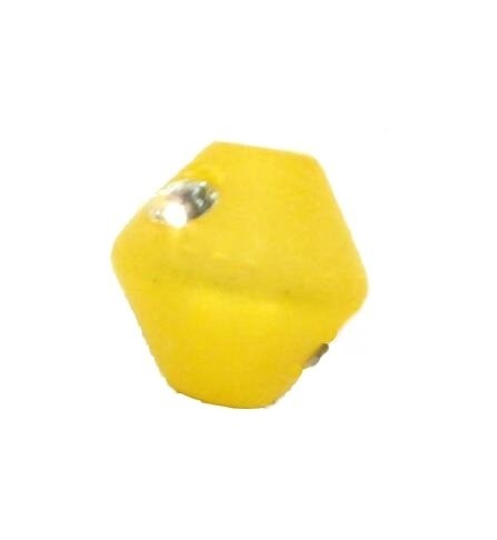 Polaris Doppelkonus gelb 8 mm - mit Swarovski-Kristall