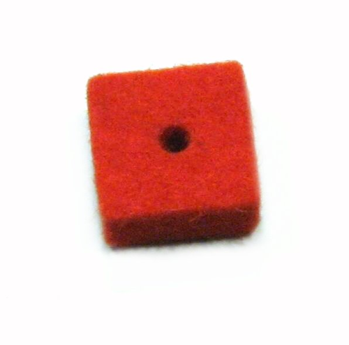 Felt square orange – 10x10x5mm