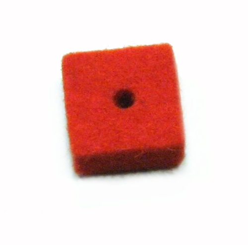 Filzviereck orange - 10x10x5mm