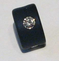 Polaris Ring (Radel) nachtblau 8 mm - mit Swarovski-Kristall