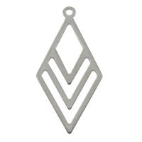 pendant element 40x19x1 mm – stainless steel