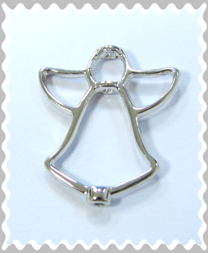 Angel frame 25x22x8 mm – color: Silver platinum