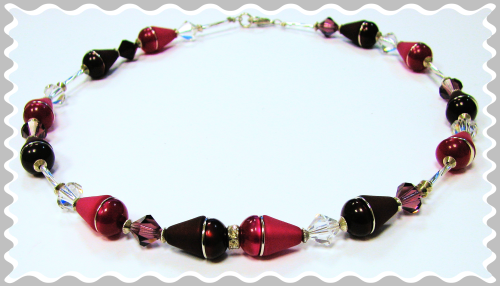 Polaris crystal collier 43 cm