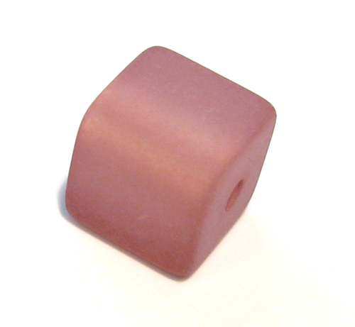 Polaris cube 8 mm rosybrown – small hole