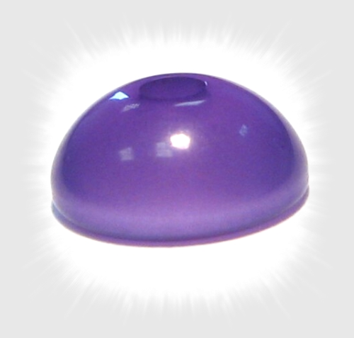Polaris half bead 10x5 mm – dark purple glossy