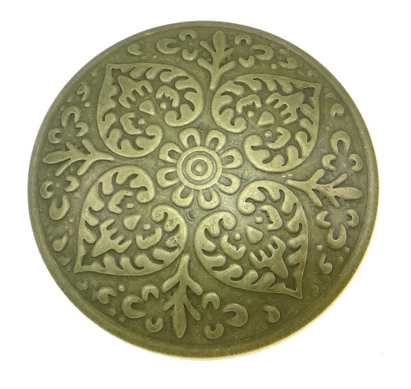 Anhänger - Flowerprint - Farbe: antique bronze