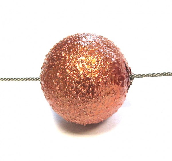 Paper Make bead – Paper bead Galactica 24 mm – orange
