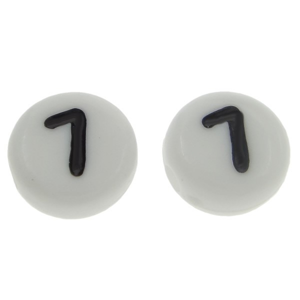 Number bead 7-7x4 mm – 1 pcs.