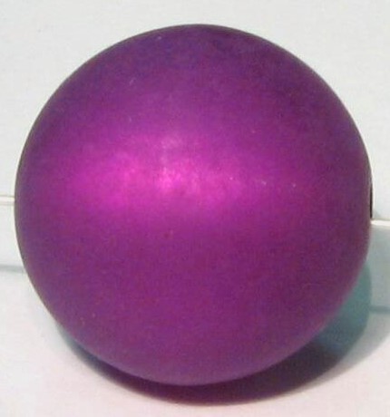 Polaris bead 20 mm purple – small hole