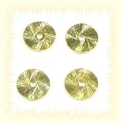 Spacer disc 10 mm gold plated – 1 pcs., hole 1,6 mm “Premium quality”