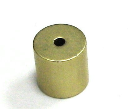 Aluminium Zylinder/Röhre eloxiert 10x10mm - elox gold