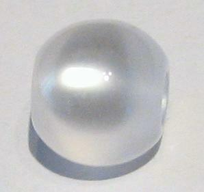 Polarisbead white glossy 10 mm – large hole