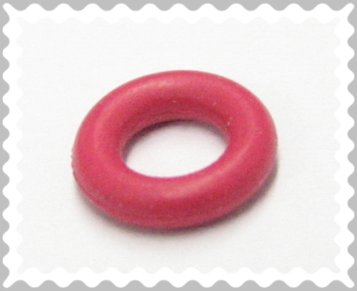 Rubber ring – Distance ring – Spacer – 7x2 mm – red