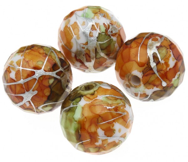 Avant-garde bead 16 mm – mixed orange – 1 pcs.