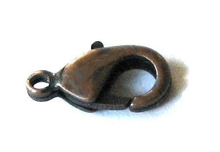 lobster claw clasp 12 mm – color: Copper