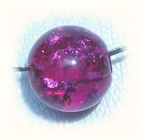 Coarse glitter bead 14 mm – blackberry