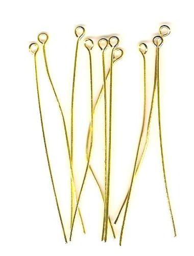 Necklace pencils 10 pieces – color: Gold- 60 mm