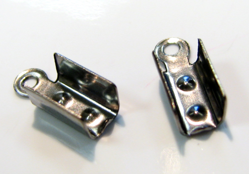 End caps – Band clips for up to 4 mm bands – 2 pieces – color: Black